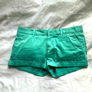 Talula Aritzia khaki aqua shorts, size 6